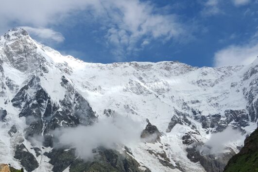 Majestic view of Nanga Parbat’s Rupal Face, the world’s highest mountain face.